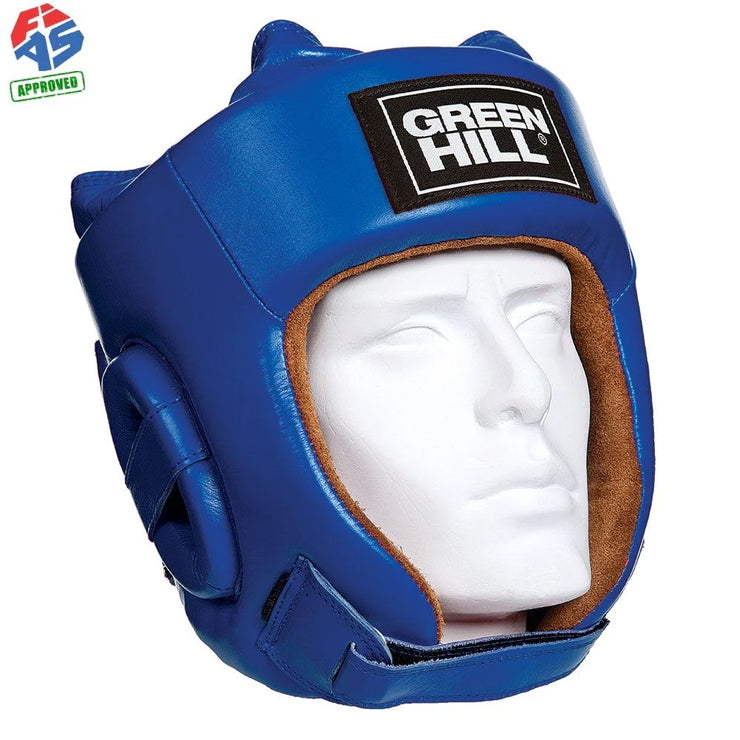 FIVE STAR Head Guard – FIAS-Approved H.Q Leather, Velcro Closure, Amateur Boxing