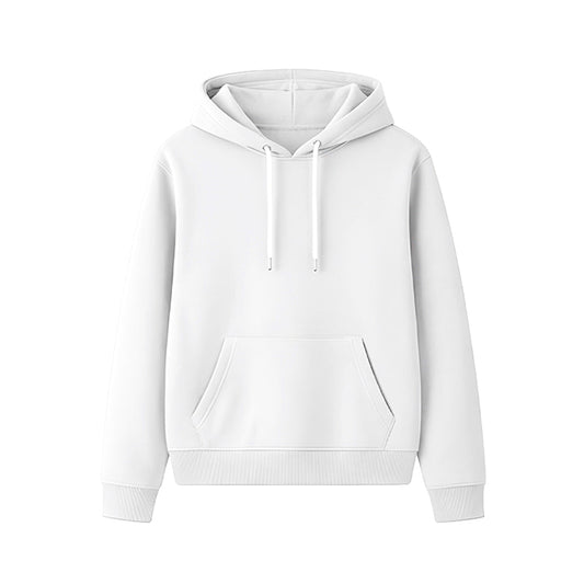 Workwear Hoodie - Solid Color White Personalized Pullover