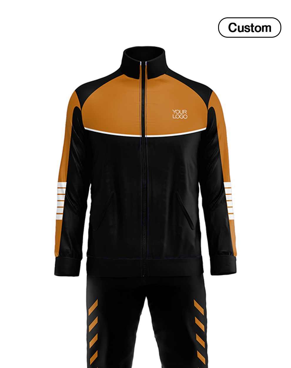 Custom Tracksuit – Contrast Panel Design – Personalized Training Set
