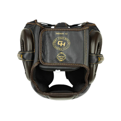 Boxing Head Gear - KEEPER - Black Brown