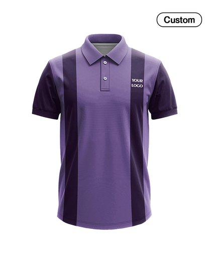 Custom Polo T-Shirt – Two-Stripe Design – Personalized Polo
