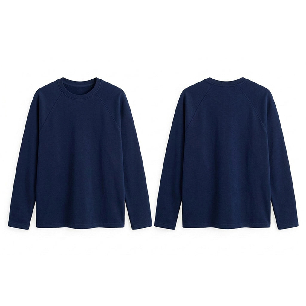 Custom Men Raglan Full Sleeves - Solid Color Personalized Top