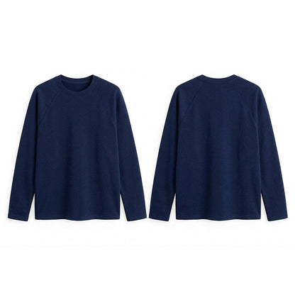Custom Men Raglan Full Sleeves - Solid Color Personalized Top