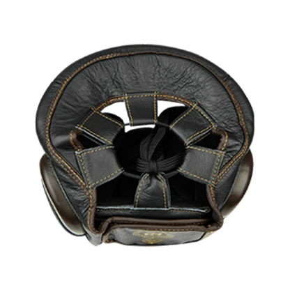 Boxing Head Gear - KEEPER - Black Brown
