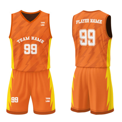 Custom Basketball Uniform – Lightning Design – Personalized Kit
