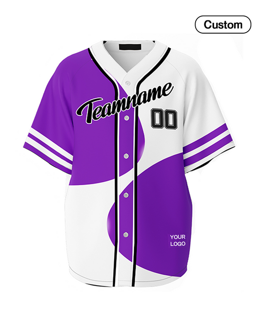 Custom Baseball Jersey – Abstract Design – Personalized Gear