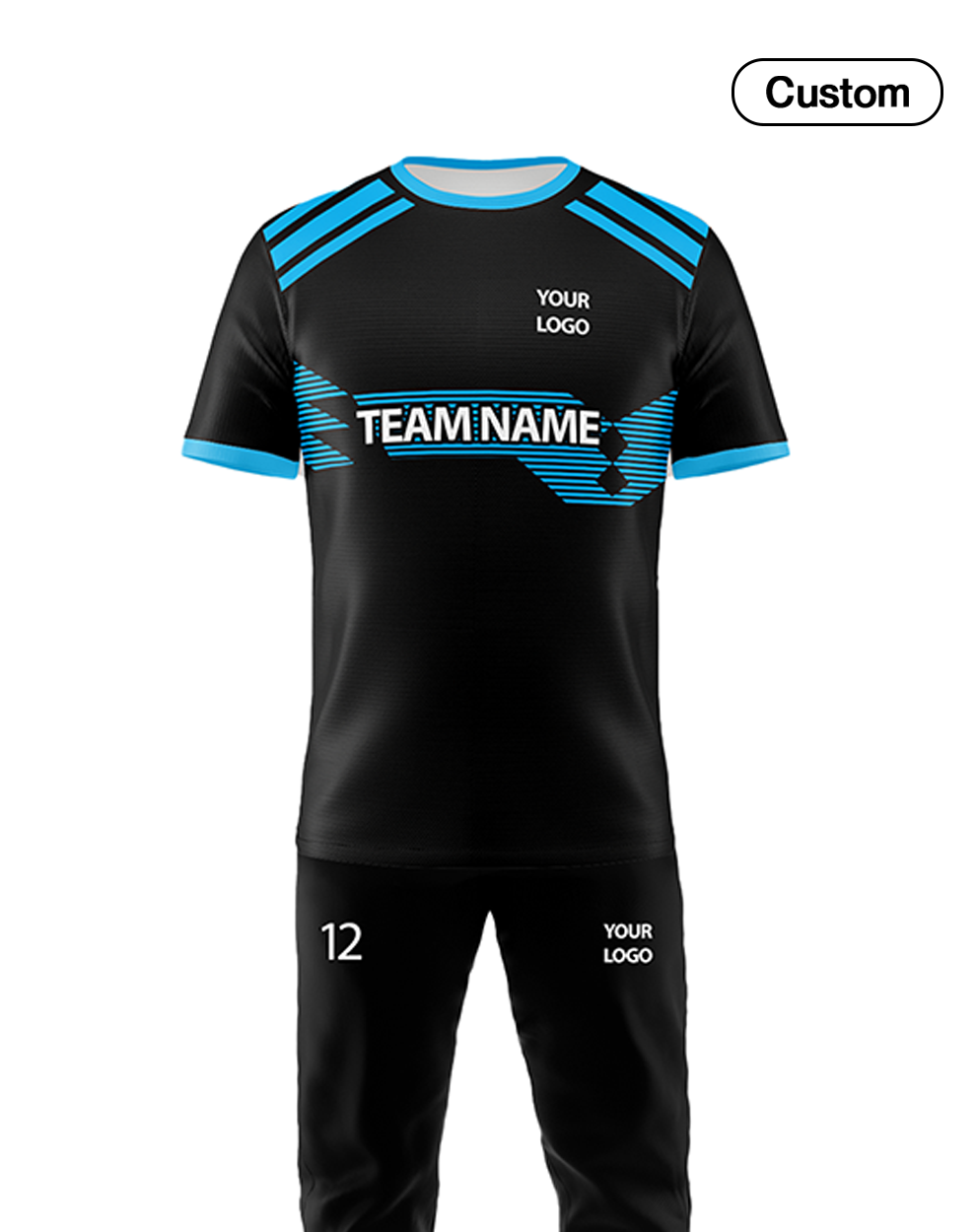 Custom Cricket Uniform - Accent Design - Personalized Cricket Kit