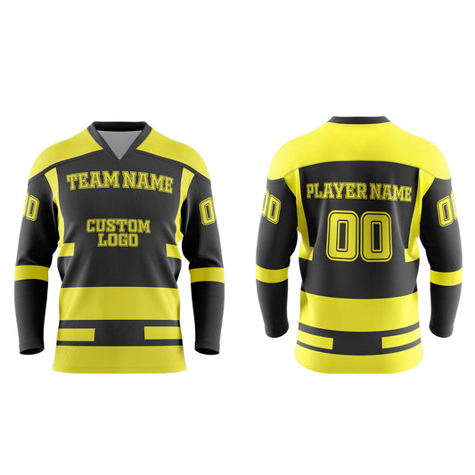 Custom Ice Hockey Jersey - Abstract Design - Personalized Uniform