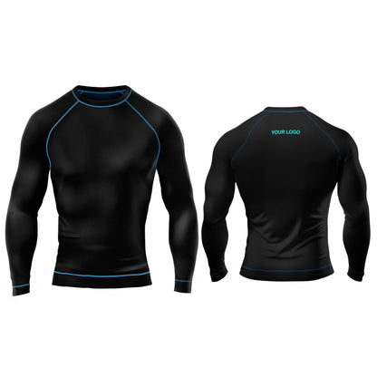 Custom Rash Guard - Solid Color Design - Personalized Gear