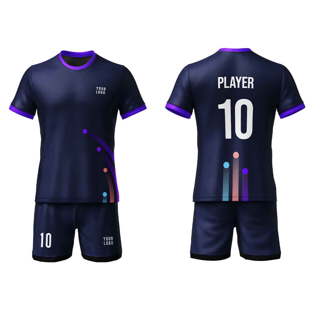 Custom Soccer Uniform – Dotted Design – Personalized Uniform