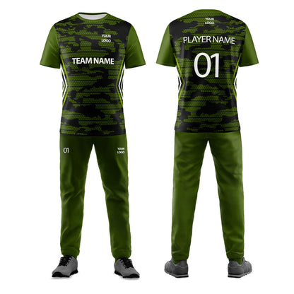 Custom Cricket Uniform - Abstract Design - Personalized Team Kit