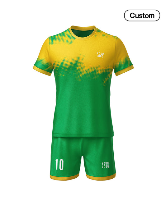 Custom Soccer Uniform – Brush Stroke Design – Personalized Uniform