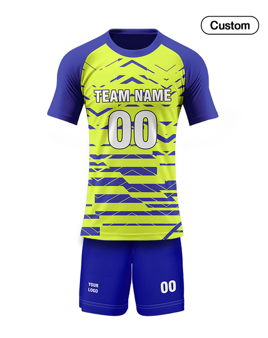 Custom Volleyball Uniform – Abstract Geo Design – Personalized Uniform