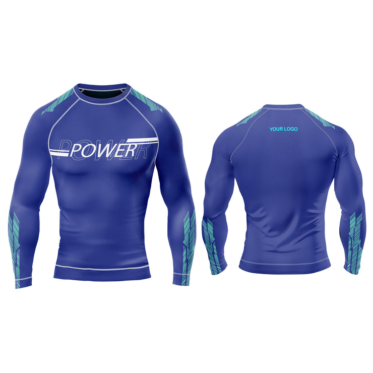 Rash Guard T-Shirts - Athletics Custom Logo & Team Colors
