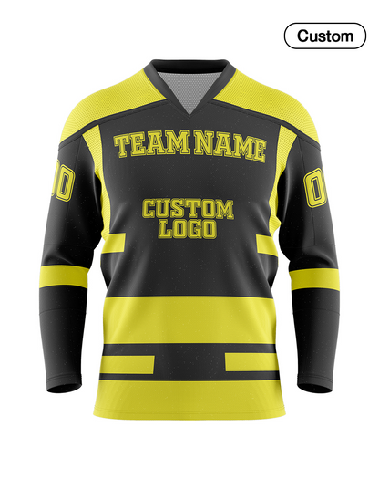 Custom Ice Hockey Jersey - Abstract Design - Personalized Uniform