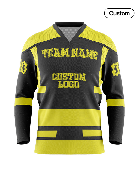 Custom Ice Hockey Jersey - Abstract Design - Personalized Uniform