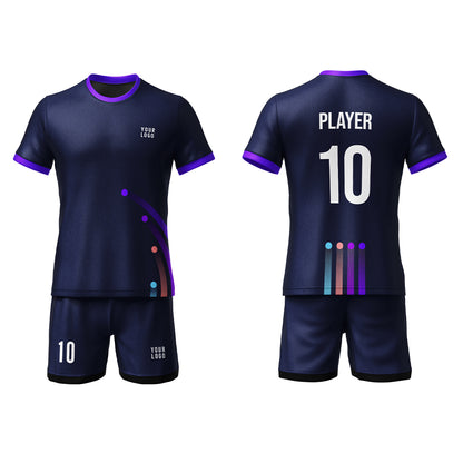 Custom Soccer Uniform – Dotted Design – Personalized Uniform