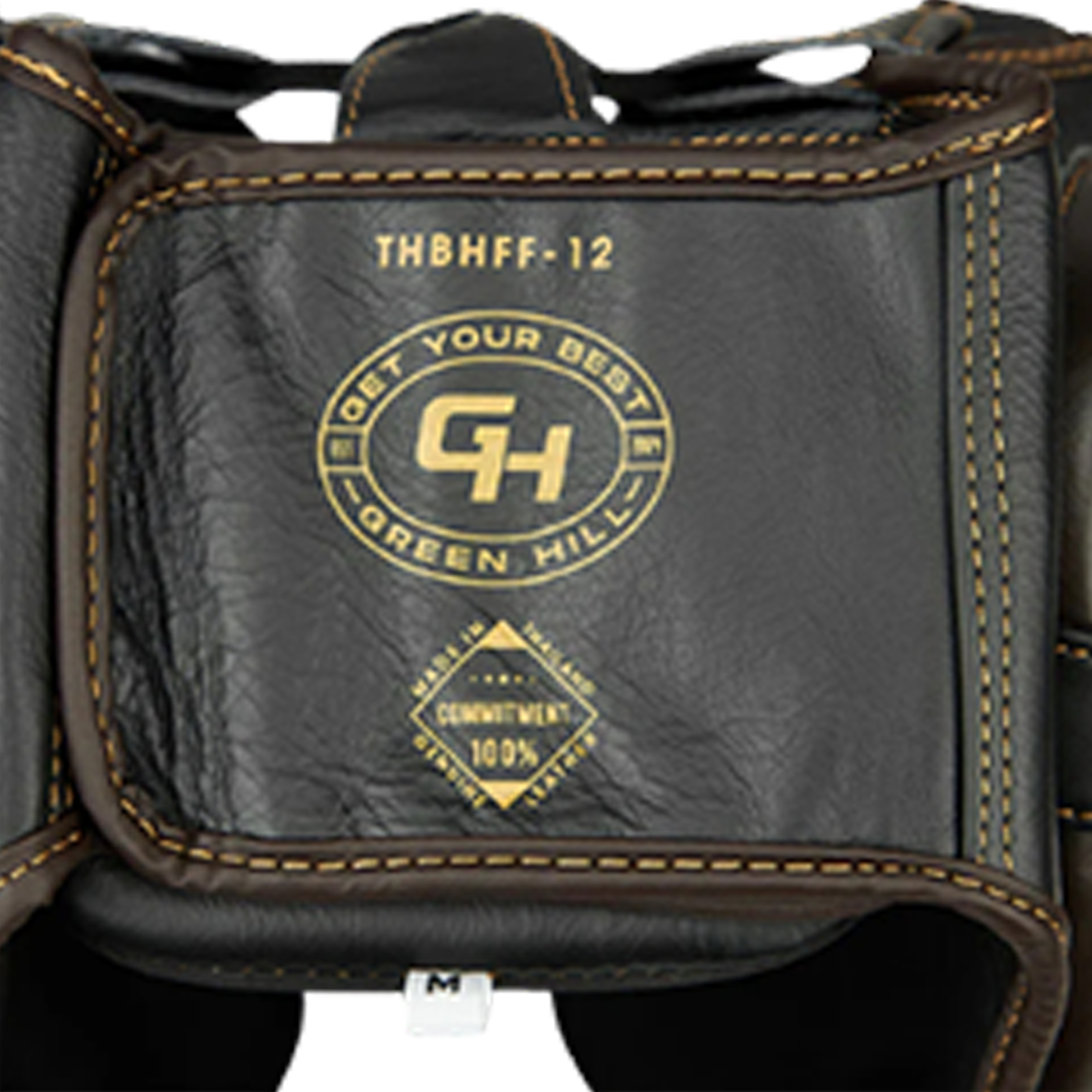 Boxing Head Gear - KEEPER - Black Brown