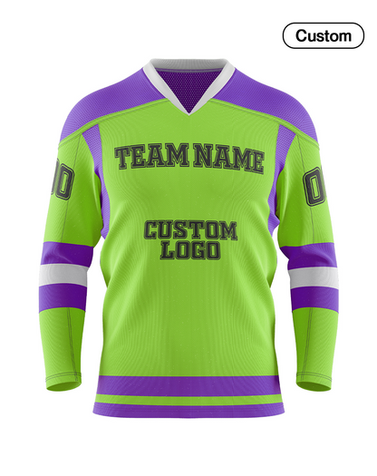 Custom Ice Hockey Jersey - Contrast Trim - Personalized Kit