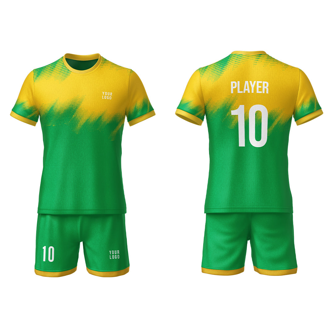 Custom Soccer Uniform – Brush Stroke Design – Personalized Uniform