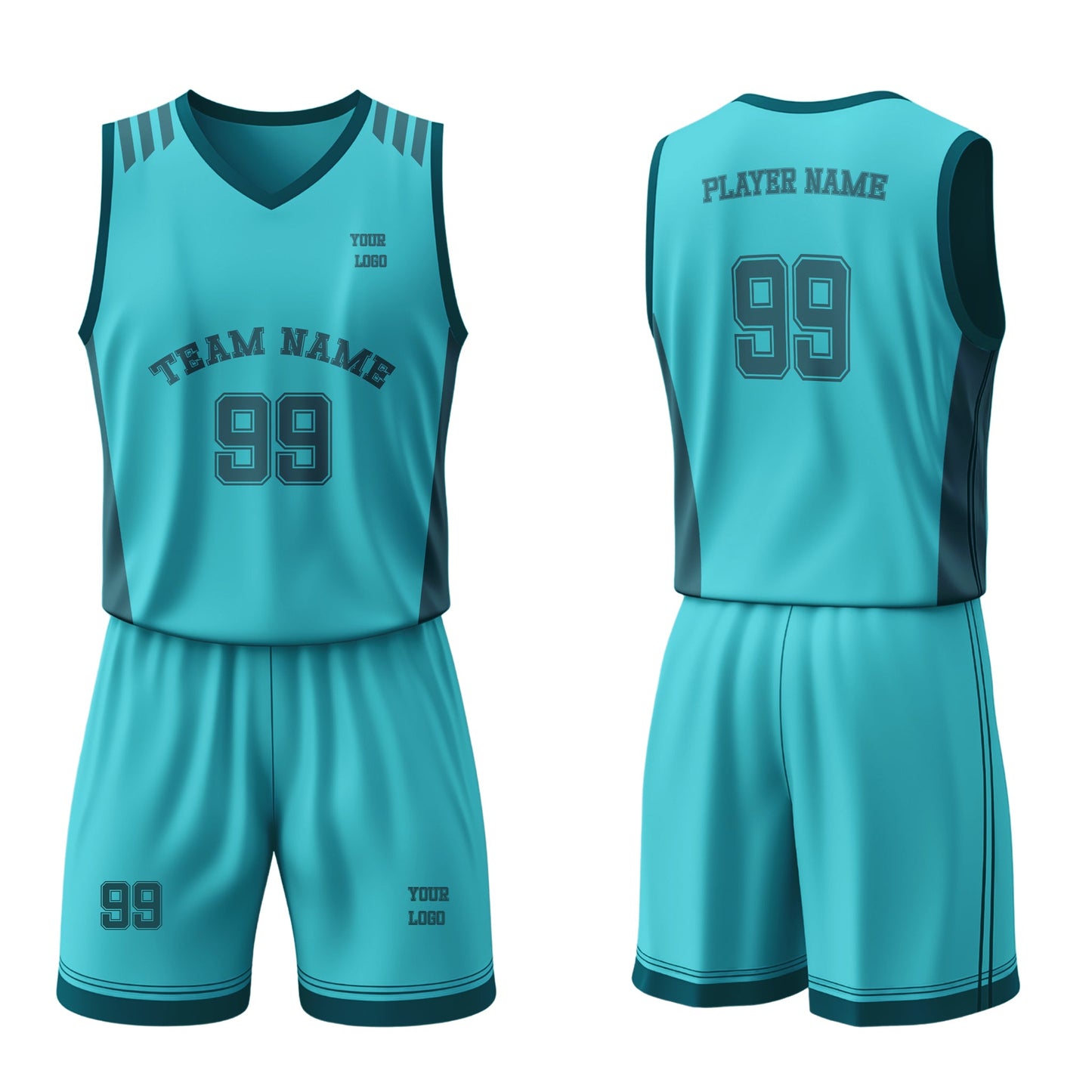 Custom Basketball Uniform - Vector Design - Personalized Teamwear