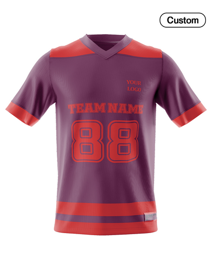Custom American Football Jersey- Color Trim - Personalized Jersey