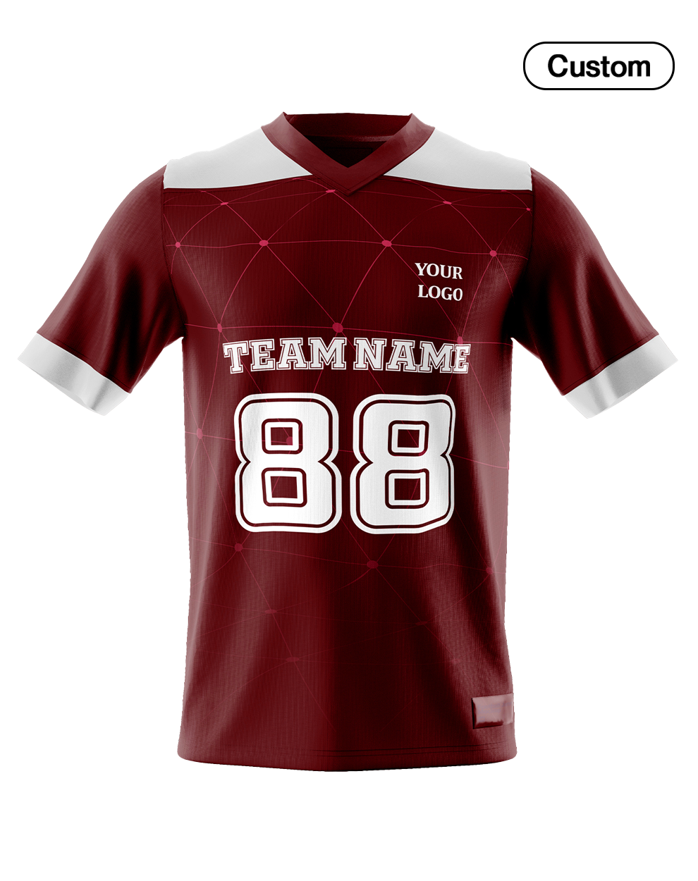 Custom American Football Jersey - Geo Design - Personalized Jersey