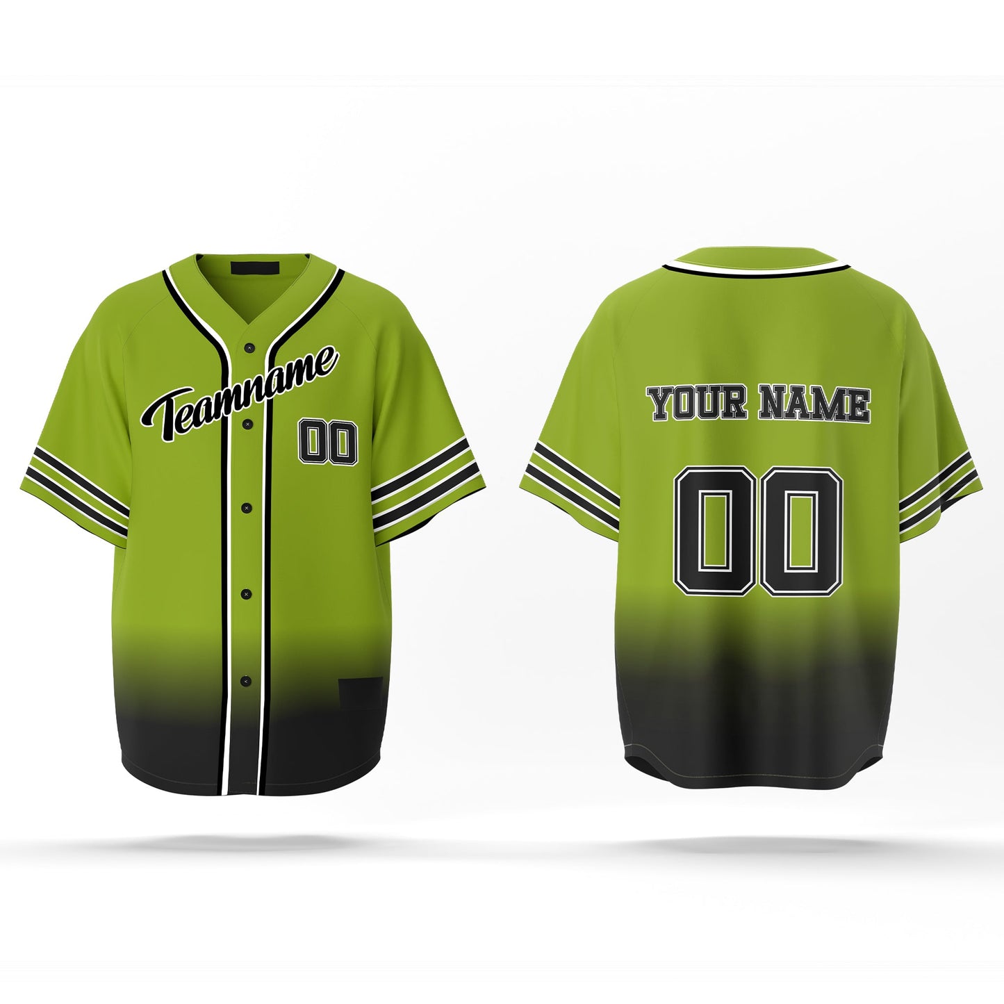 Custom Baseball Jersey - Gradient Design - Personalized Jersey