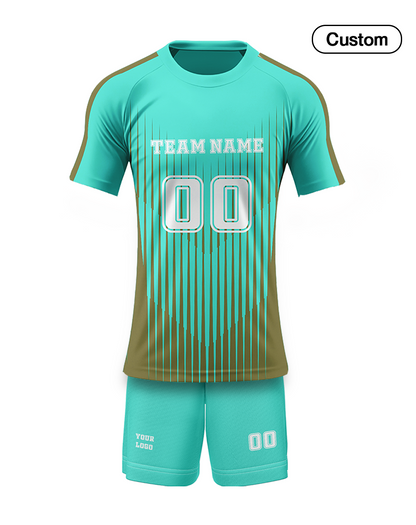 Custom Volleyball Uniform - Two-Tone Pinstripe - Personalized Teamwear