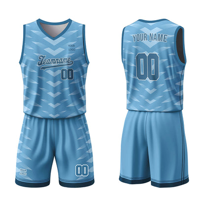 Custom Basketball Uniform -  Chevron Pattern - Personalized Kit