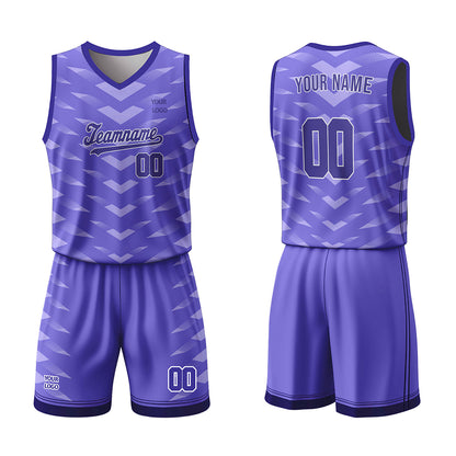 Custom Basketball Uniform -  Chevron Pattern - Personalized Kit