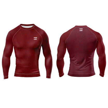 Custom Rash Guard - Solid Color Design - Personalized Wear
