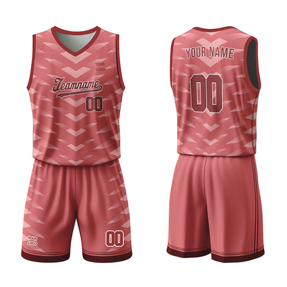 Custom Basketball Uniform -  Chevron Pattern - Personalized Kit