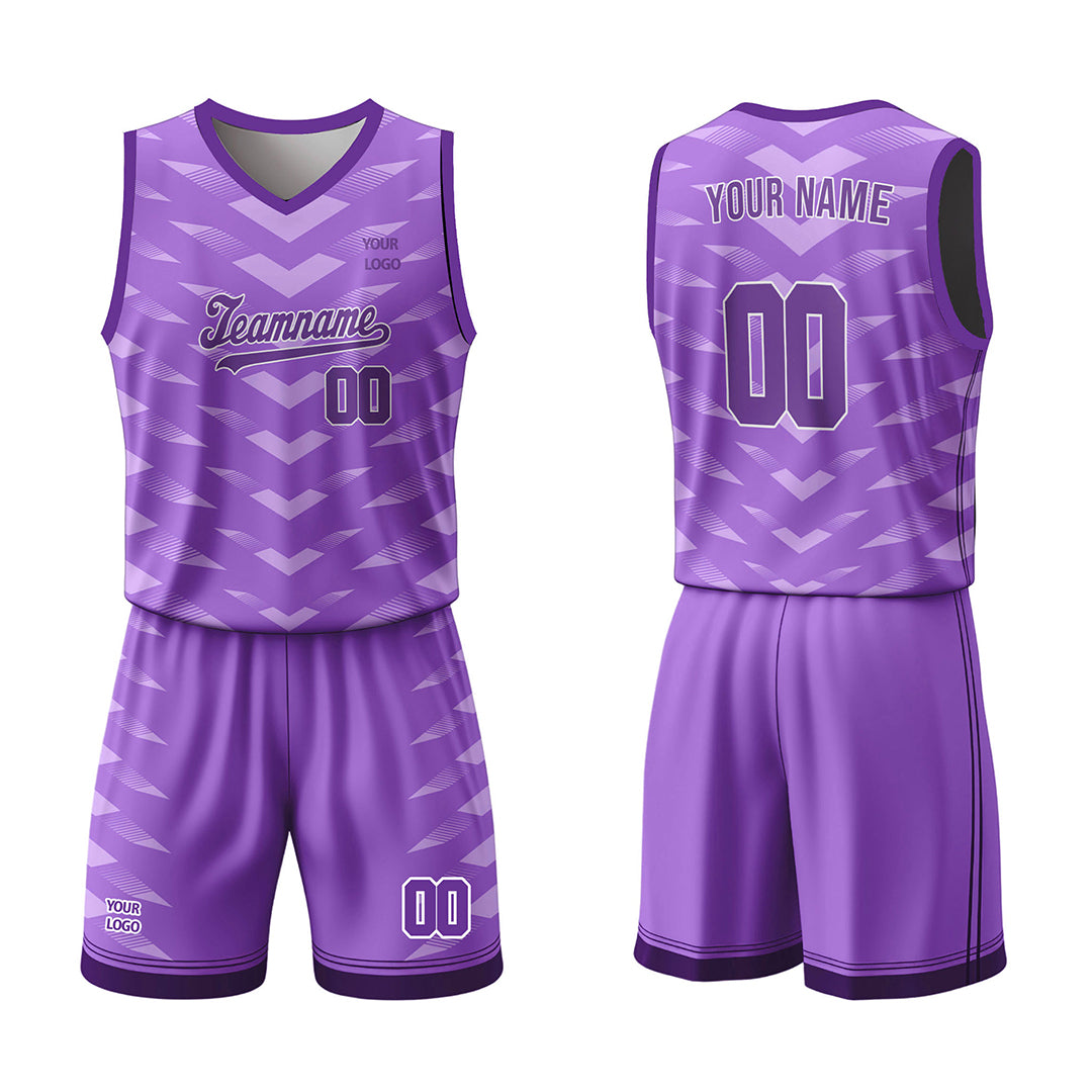 Custom Basketball Uniform -  Chevron Pattern - Personalized Kit