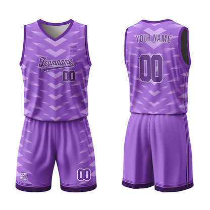 Custom Basketball Uniform -  Chevron Pattern - Personalized Kit