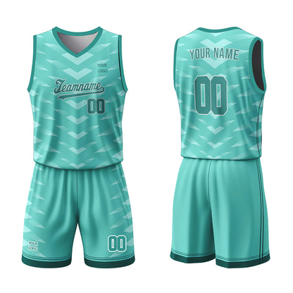 Custom Basketball Uniform -  Chevron Pattern - Personalized Kit