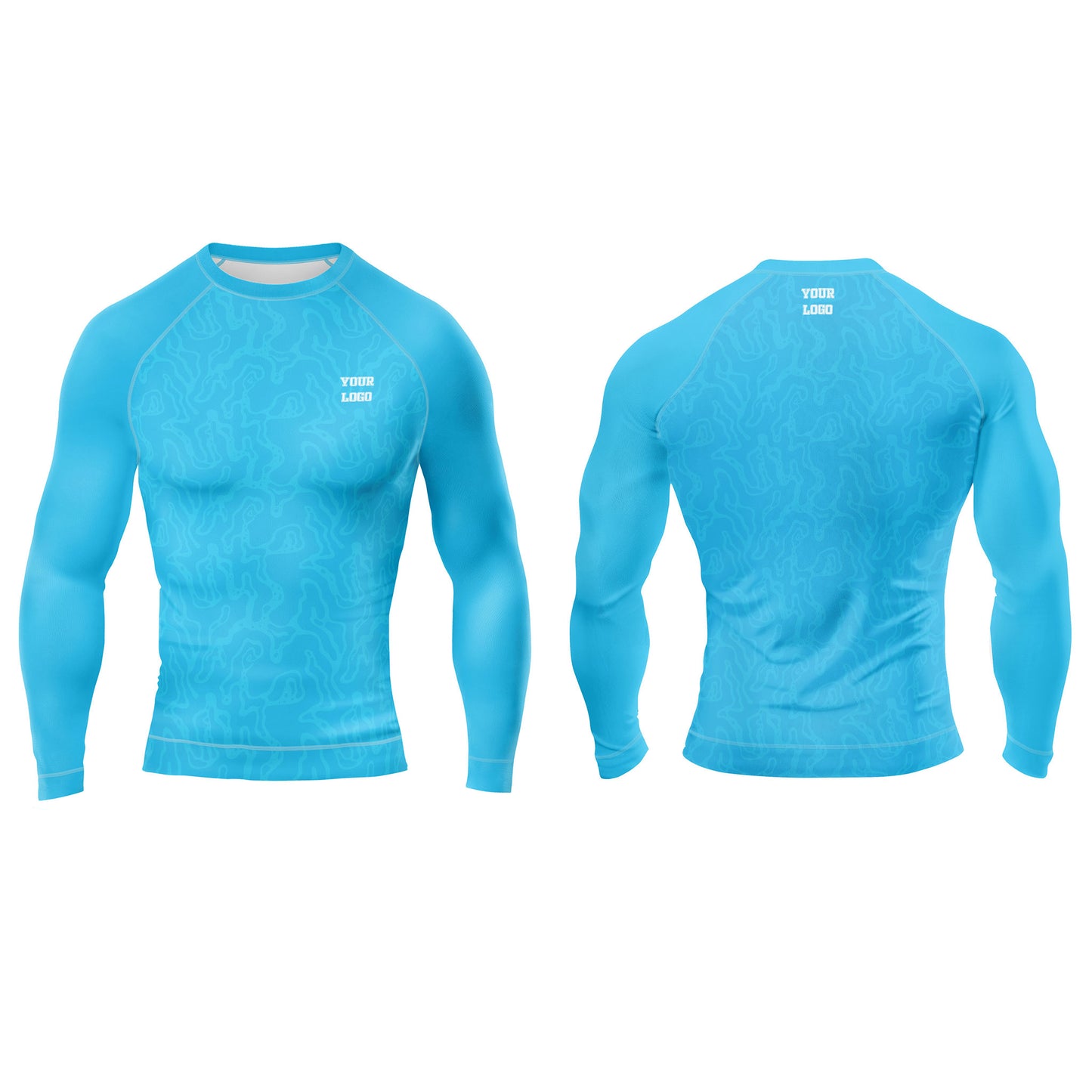 Custom Rash Guard - Solid Color Design - Personalized Wear