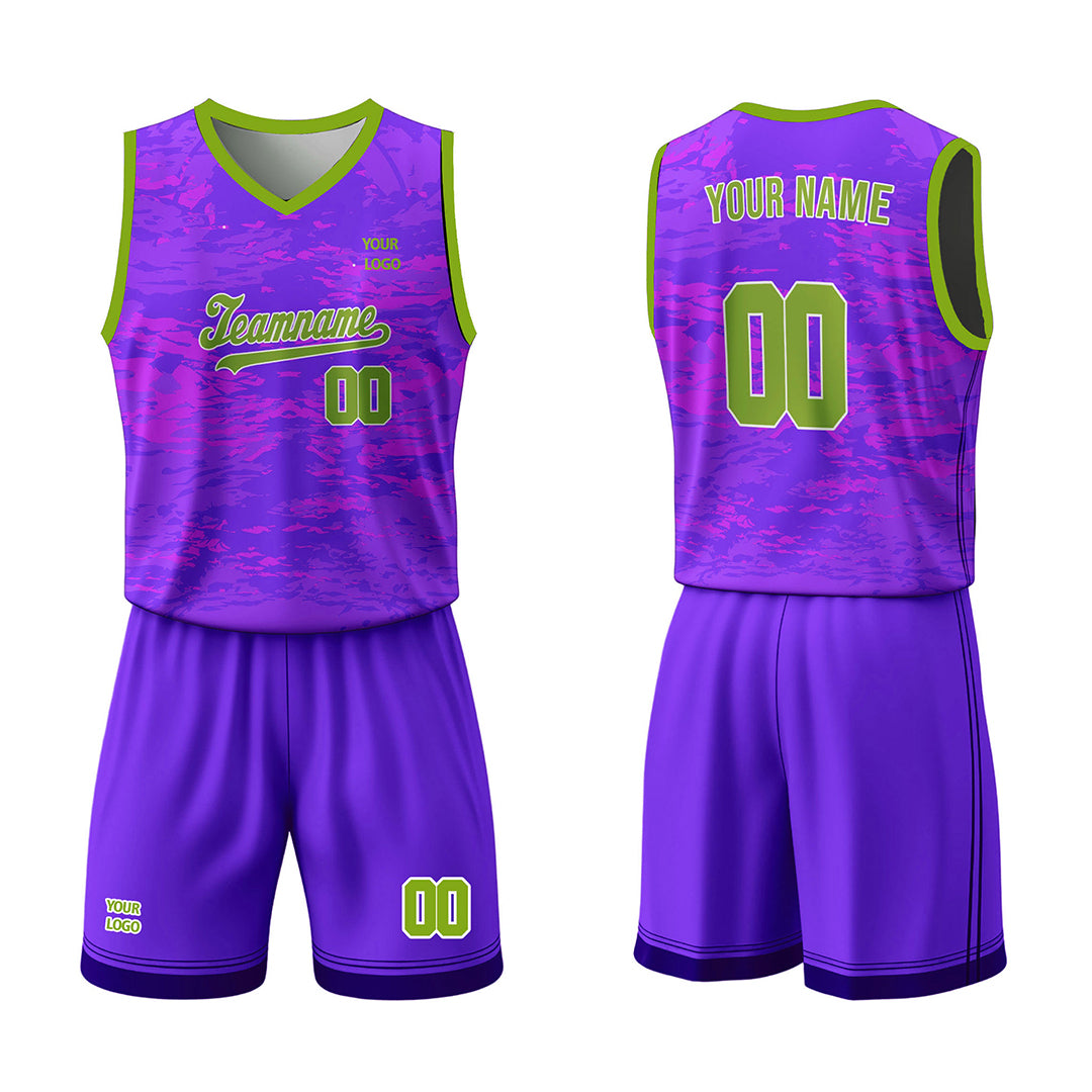 Custom Basketball Uniform - Abstract Grunge - Personalized Gamewear