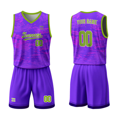 Custom Basketball Uniform - Abstract Grunge - Personalized Gamewear