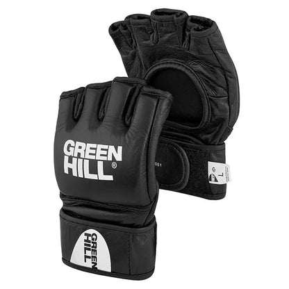Professional - MMA Gloves - Genuine Leather Velcro Cross-Lock