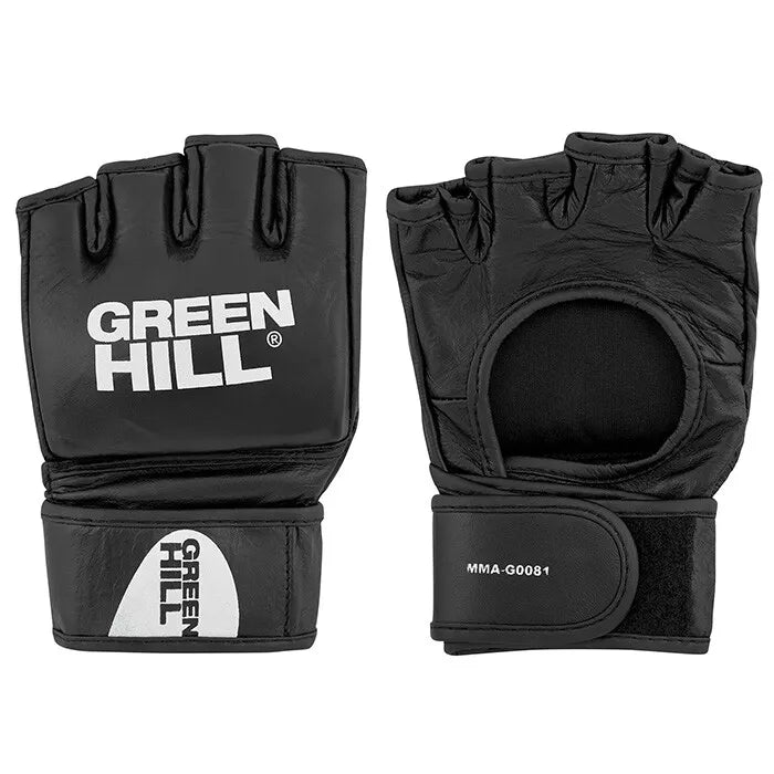 Professional - MMA Gloves - Genuine Leather Velcro Cross-Lock