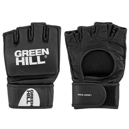 Professional - MMA Gloves - Genuine Leather Velcro Cross-Lock