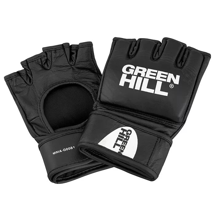 Professional - MMA Gloves - Genuine Leather Velcro Cross-Lock