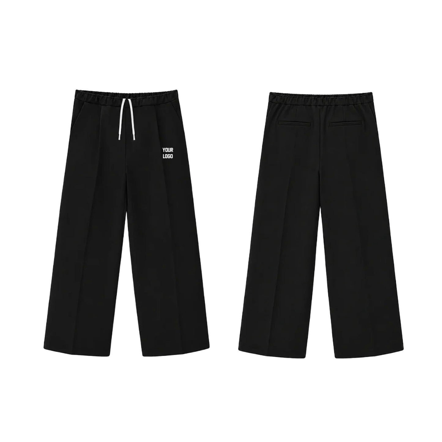 Custom Boys Wide Trouser - Solid Design Personalized Bottoms