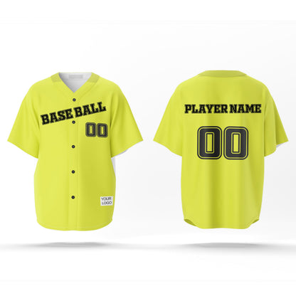 Custom Baseball Jersey - Solid Color Design - Personalized Gear