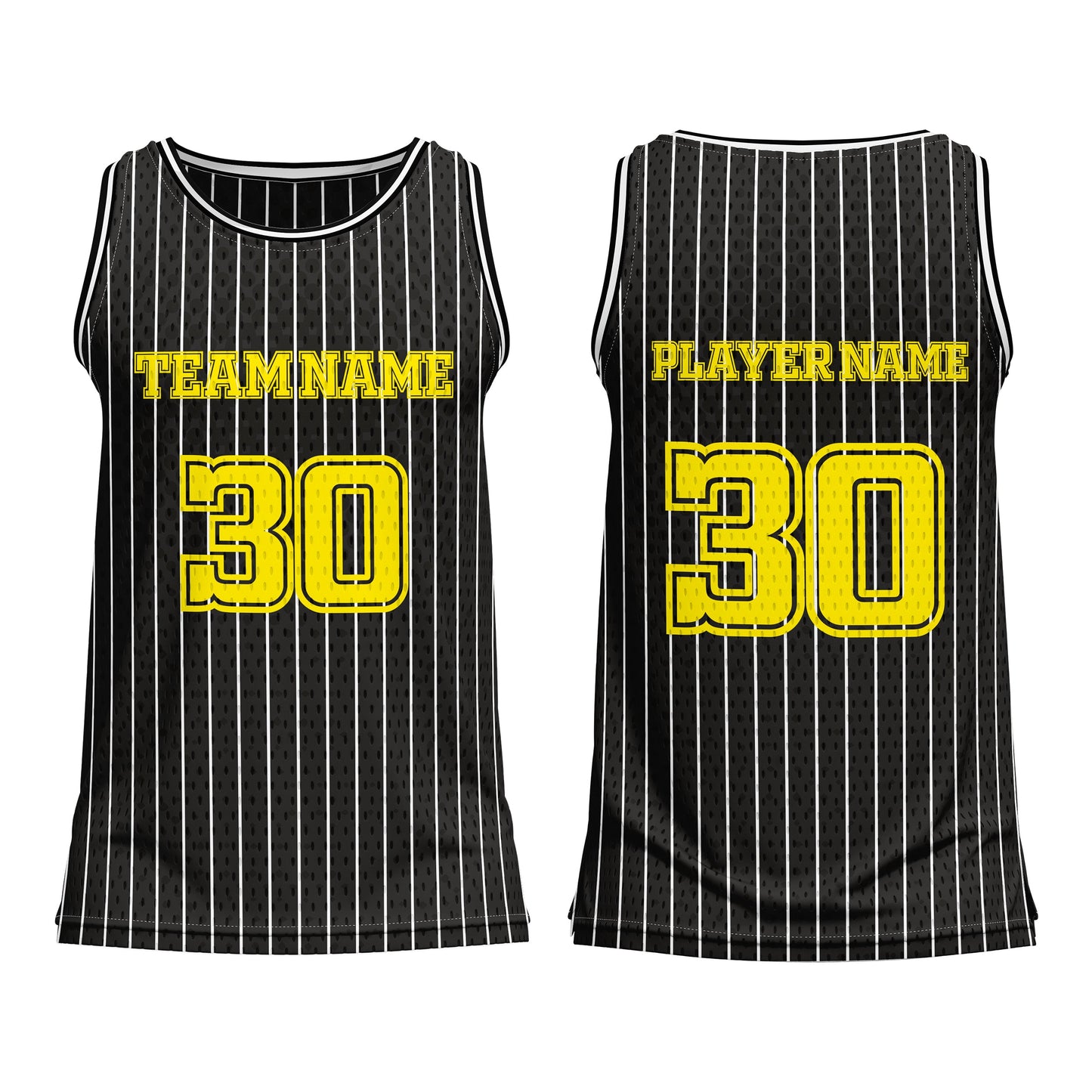 Custom Basketball Tank Top - Pinstripe - Personalized Gear