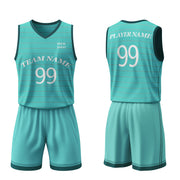 Basketball Uniforms – Horizontal Custom Logos & Team Colors