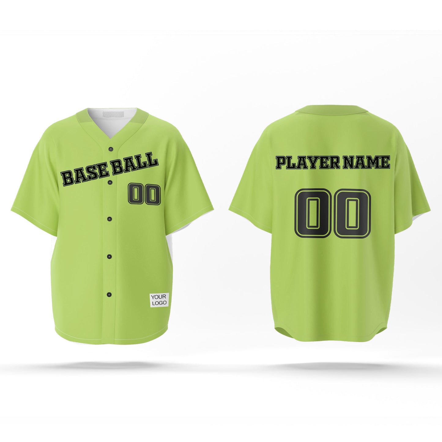 Custom Baseball Jersey - Solid Color Design - Personalized Gear