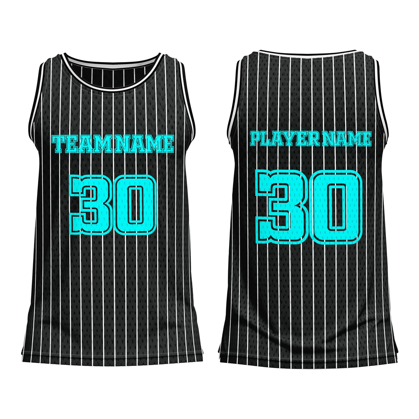 Custom Basketball Tank Top - Pinstripe - Personalized Gear