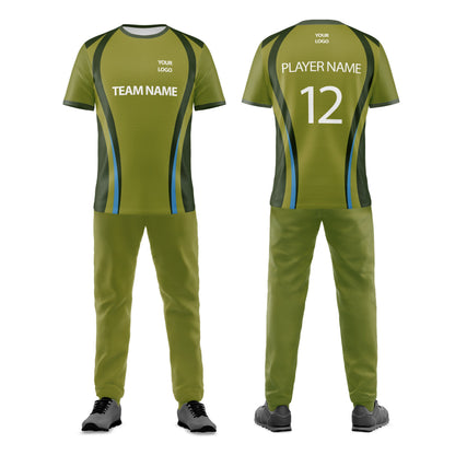Custom Cricket Uniform - Abstract Accent - Personalized Cricket Kit
